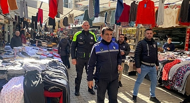 Edremit Zabıtadan pazaryeri denetimi