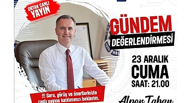İnegöl Belediye Başkanı Alper Taban Canlı Yayında Gündemi Değerlendirecek
