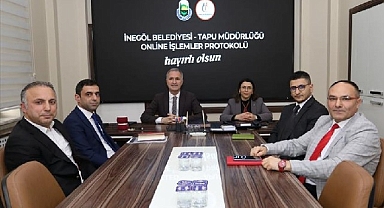 İnegöl Belediyesi İle Tapu Müdürlüğü’nden Vatandaşın İşini Kolaylaştıran İmza