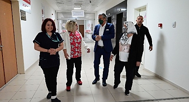 Kemer Belediye Başkanı Necati Topaloğlu’ndan hastanelerdeki hastalara ziyaret