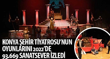 Konya Şehir Tiyatrosu’nun Oyunlarını 2022’de 93.669 Sanatsever İzledi