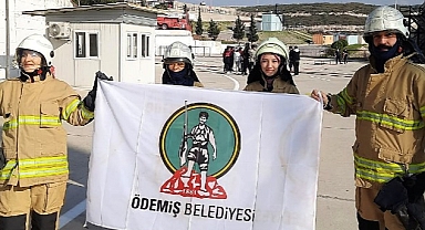 ÖDAK, İzmir İtfaiyesi’nin yangın söndürme eğitimlerine katıldı