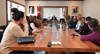 Okul aile birliği başkanlarından Başkan Topaloğlu’na ziyaret