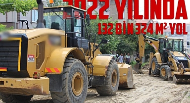 Saray Belediyesi 2022 Yılında 132 Bin 324 Metrekare Yol Yaptı