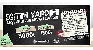 Yenişehir Belediyesinin eğitim yardımı başvuruları devam ediyor