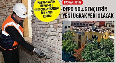 Başkan Altay Depo No 4 Restorasyonunda İlk Harcı Koydu
