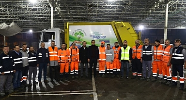 Başkan Özdemir, 2023'e işçilerle birlikte girdi