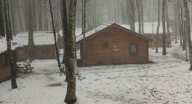 Eriklitepe Beyaz Örtüyle Kaplandı