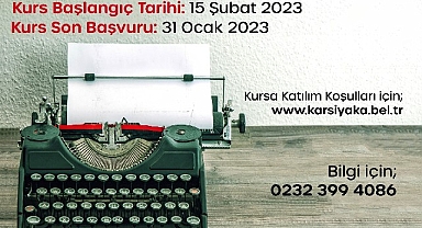 Karşıyaka Belediyesi “Yazarlık Atölyesi” başlıyor
