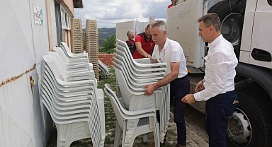 Kırsal mahallere masa ve sandalye desteği