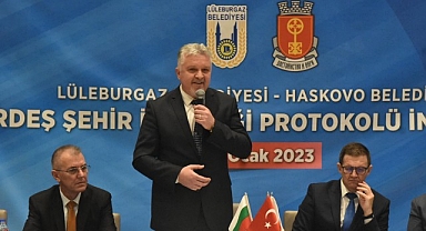 Lüleburgaz ile Bulgaristan’ın Haskovo belediyeleri kardeş şehir oldu!