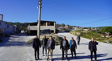 Milas Belediyesi’nden Türbe’de Yoğun Parke Kaplama Çalışması