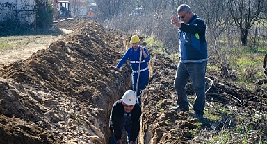 Ödemiş'in İlkurşun mahallesine yeni su hattı