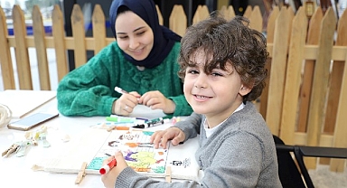 Sanat ve eğlence atölyeleri çocuk sesleriyle açıldı