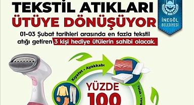 Tekstil Atıkları İnegöl Belediyesi İle Ütüye Dönüşüyor