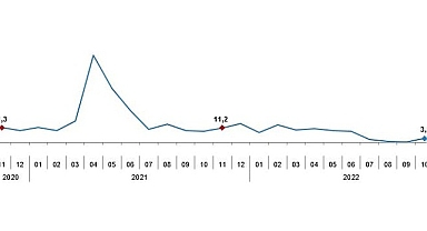 TÜİK Sanayi üretimi yıllık %1,3 azaldı