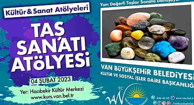 Van Büyükşehir Belediyesi Taş Sanatı Kursu Açtı