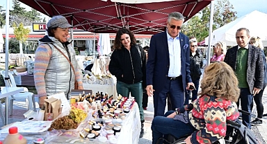 Yeni yılın ilk “Üreten ev hanımları” kermesi