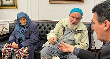 96 yaşındaki Ali dede ve 92 yaşındaki eşi Fadime nineden duygulandıran yardım