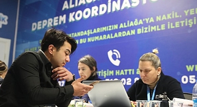 Aliağa Belediyesi Depremzedeler İçin Koordinasyon Merkezi Kurdu