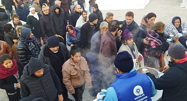 Antalya Büyükşehir Belediyesi aşevi Hatay'da