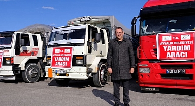 Ayvalık’ta Deprem Bölgesine Yardım Köprüsü Kuruldu