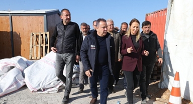 Başkan Böcek deprem bölgesi Gaziantep'te