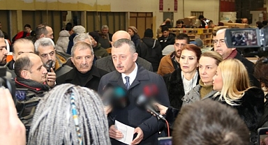 Başkan Büyükakın: 85 araç ve 372 personelle afet bölgesindeyiz