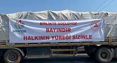 Bayındır’dan Deprem Bölgesine Yakacak Malzeme Gönderildi