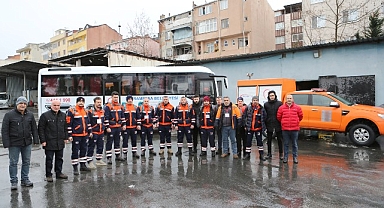 Bayrampaşa Belediyesi Arama-Kurtarma Ekibi, deprem bölgesine gidiyor