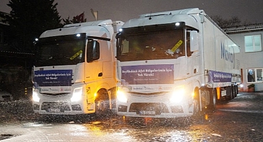 Beylikdüzü Belediyesi’nin Yardım Tırları Bölgeye Hareket Etti
