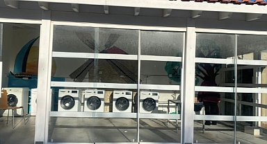 Çeşme’de depremzedelere Çamaşırhane hizmeti