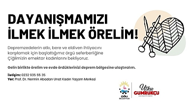 Çiğli’de Örgüler Depremzedeler İçin