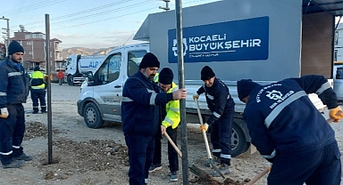 Defne'deki çadır kentin çevresine tel çit inşa ediliyor
