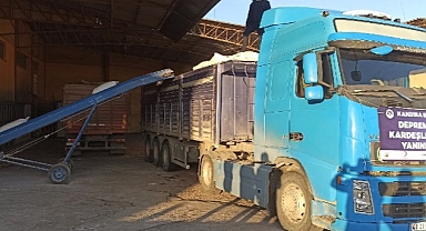 Depremzede çiftçiler için yem yardım kampanyası başlatıldı