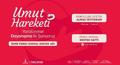 İzmir Büyükşehir Belediyesi'nden depremzedelere psiko-sosyal destek