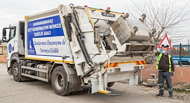 İzmir Büyükşehir Kahramanmaraş’ta günde 8 ton çöp topluyor