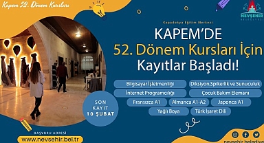 KAPEM’de 52. Dönem Kursları İçin Kayıtlar Başladı