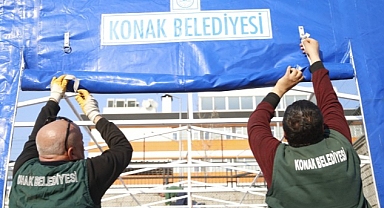 Konak Belediyesi Kahramanmaraş’ta 100 ailelik çadırkent kuruyor