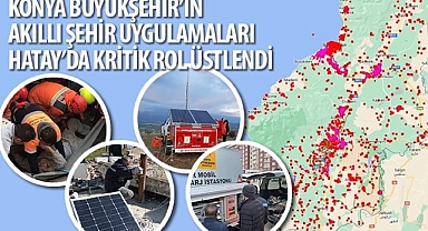 Konya Büyükşehir’in Akıllı Şehir Uygulamaları Hatay’da Kritik Rol Üstlendi