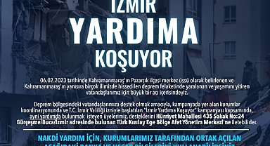 Kurumlar birleşti “İzmir Yardıma Koşuyor” kampanyası başladı