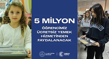 Milli Eğitim Bakanlığı Ücretsiz Yemek Hizmeti Uygulaması İle 5 Milyon Öğrenciye Ulaşacak