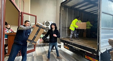 Narlıdere’de Toplanan Yardımlar Deprem Bölgesine Gönderiliyor