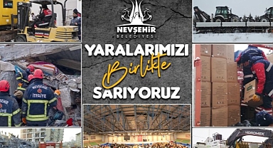 Nevşehir Belediyesi Deprem Bölgesi İçin Tüm İmkanlarını Seferber Etti