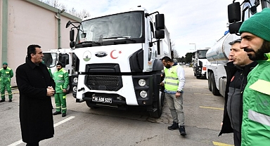 Osmangazi’nin deprem bölgesine yardım ve destekleri sürüyor
