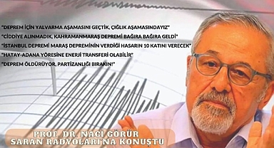 Prof. Dr. Naci Görür: Deprem İçin Yalvarma Aşamasını Geçtik, Çığlık Aşamasındayız