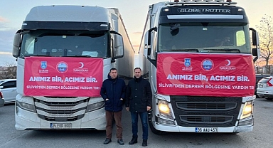 Silivri'den Deprem Bölgesine 26 Tır Yardım Malzemesi