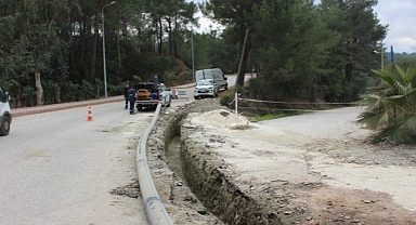 Tekirova'da oteller bölgesinin içme suyu hattı yenileniyor