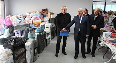 Vali Yıldırım Saray'da Yardım Çalışmalarını Yerinde İnceledi