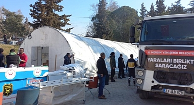 Yenişehir Belediyesi ve eczacı odalarından sahra eczanelerine destek